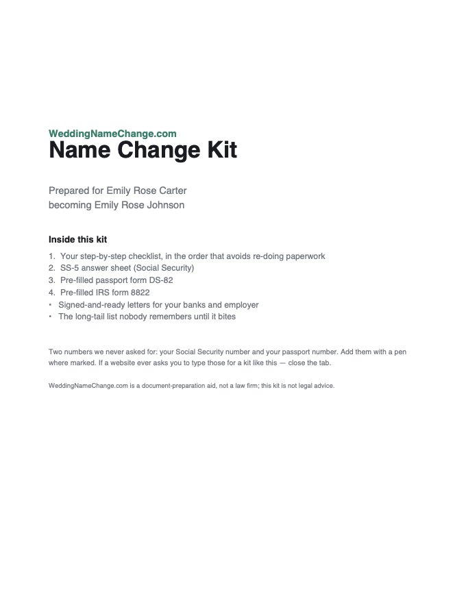 Sample kit cover